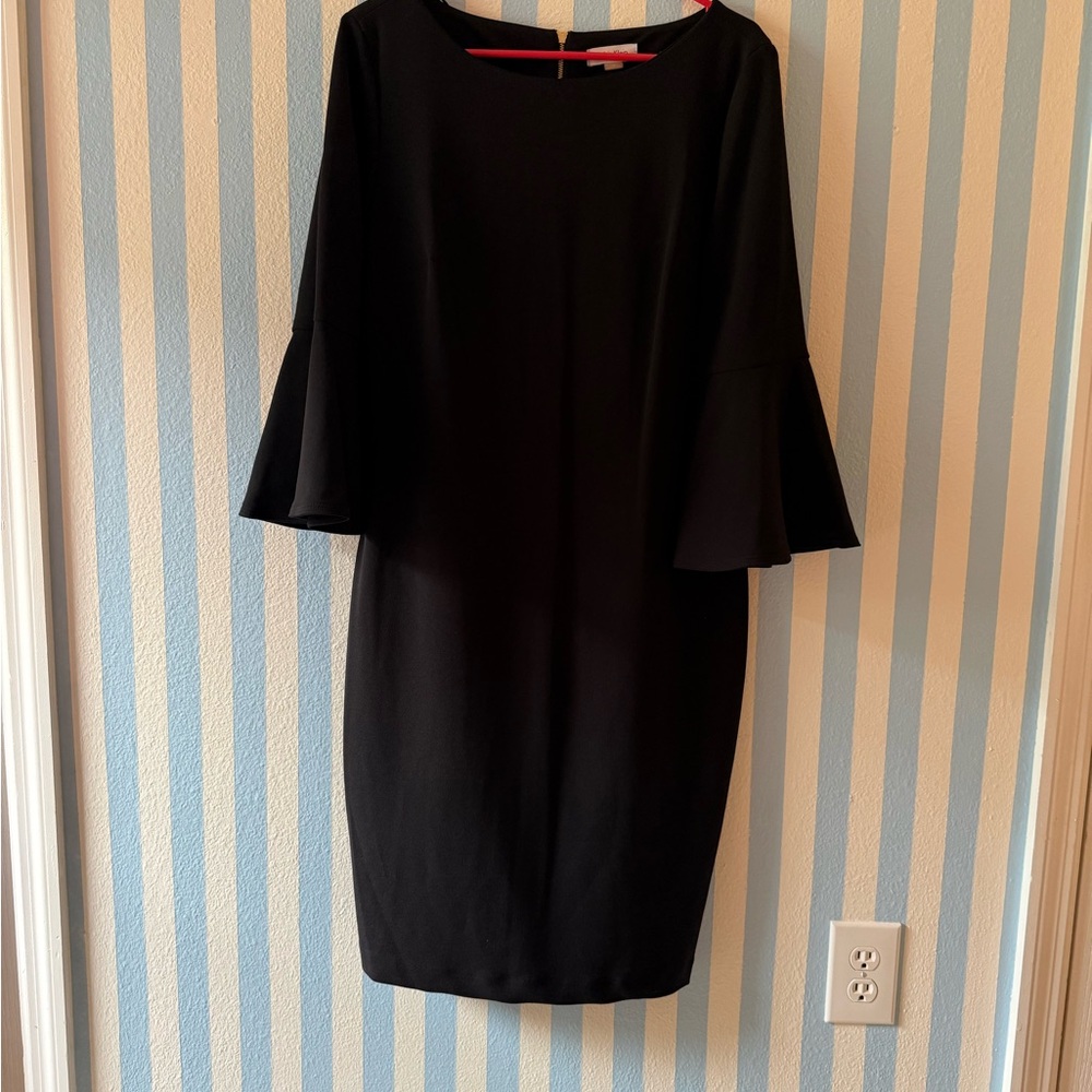 Calvin Klein Black Long Sleeve Dress